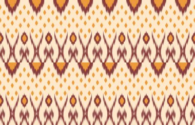 Geometrik etnik oryantal ikat kusursuz desenli renk doğulu. Aztek süsü izi. Arkaplan, perde, halı, duvar kağıdı, giysi, ambalaj, Batik, vektör illüstrasyonu için tasarım.