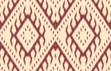 Geometrik etnik oryantal ikat kusursuz desenli renk doğulu. Aztek süsü izi. Arkaplan, perde, halı, duvar kağıdı, giysi, ambalaj, Batik, vektör illüstrasyonu için tasarım.
