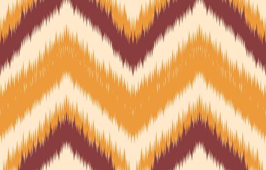 Geometrik etnik oryantal ikat kusursuz desenli renk doğulu. Aztek süsü izi. Arkaplan, perde, halı, duvar kağıdı, giysi, ambalaj, Batik, vektör illüstrasyonu için tasarım.