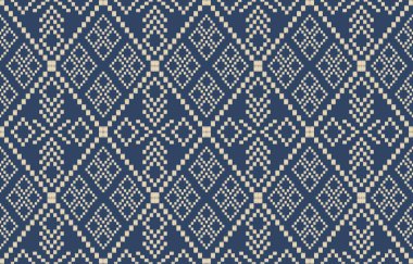 Geometrik etnik oryantal ikat kusursuz desenli renk doğulu. Aztek süsü izi. Arkaplan, perde, halı, duvar kağıdı, giysi, ambalaj, Batik, vektör illüstrasyonu için tasarım.