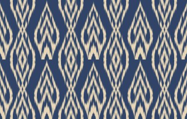 Geometrik etnik oryantal ikat kusursuz desenli renk doğulu. Aztek süsü izi. Arkaplan, perde, halı, duvar kağıdı, giysi, ambalaj, Batik, vektör illüstrasyonu için tasarım.