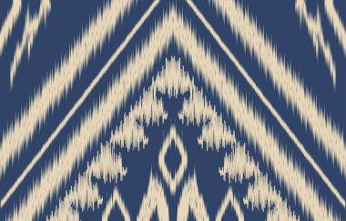 Geometrik etnik oryantal ikat kusursuz desenli renk doğulu. Aztek süsü izi. Arkaplan, perde, halı, duvar kağıdı, giysi, ambalaj, Batik, vektör illüstrasyonu için tasarım.
