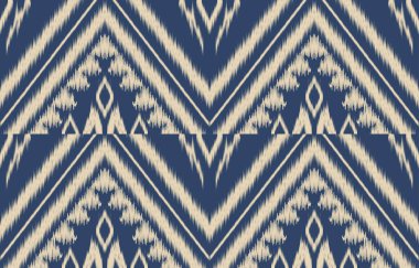 Geometrik etnik oryantal ikat kusursuz desenli renk doğulu. Aztek süsü izi. Arkaplan, perde, halı, duvar kağıdı, giysi, ambalaj, Batik, vektör illüstrasyonu için tasarım.