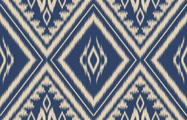 Geometrik etnik oryantal ikat kusursuz desenli renk doğulu. Aztek süsü izi. Arkaplan, perde, halı, duvar kağıdı, giysi, ambalaj, Batik, vektör illüstrasyonu için tasarım.