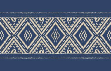 Geometrik etnik oryantal ikat kusursuz desenli renk doğulu. Aztek süsü izi. Arkaplan, perde, halı, duvar kağıdı, giysi, ambalaj, Batik, vektör illüstrasyonu için tasarım.