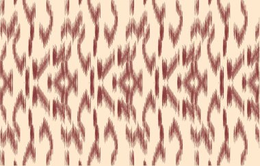 Geometrik etnik oryantal ikat kusursuz desenli renk doğulu. Aztek süsü izi. Arkaplan, perde, halı, duvar kağıdı, giysi, ambalaj, Batik, vektör illüstrasyonu için tasarım.