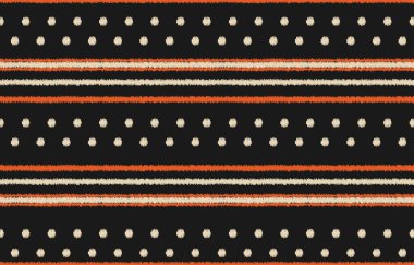 Geometrik etnik oryantal ikat kusursuz desenli renk doğulu. Aztek süsü izi. Arkaplan, perde, halı, duvar kağıdı, giysi, ambalaj, Batik, vektör illüstrasyonu için tasarım.