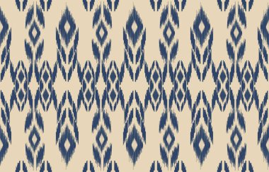 Geometrik etnik oryantal ikat kusursuz desenli renk doğulu. Aztek süsü izi. Arkaplan, perde, halı, duvar kağıdı, giysi, ambalaj, Batik, vektör illüstrasyonu için tasarım.
