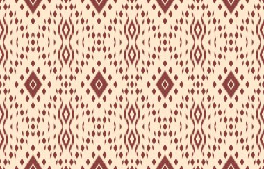 Geometrik etnik oryantal ikat kusursuz desenli renk doğulu. Aztek süsü izi. Arkaplan, perde, halı, duvar kağıdı, giysi, ambalaj, Batik, vektör illüstrasyonu için tasarım.