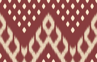 Geometrik etnik oryantal ikat kusursuz desenli renk doğulu. Aztek süsü izi. Arkaplan, perde, halı, duvar kağıdı, giysi, ambalaj, Batik, vektör illüstrasyonu için tasarım.