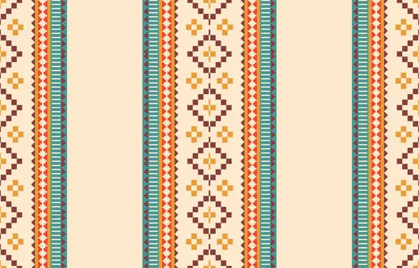 Aztek ve Navajo motiflerinin yer aldığı geometrik etnik Amerikan Yerli kabile desenleri kusursuz bir dekoratif doku oluşturur. Arkaplan, perde, halı, giysi, ambalaj için tasarım, Batik.