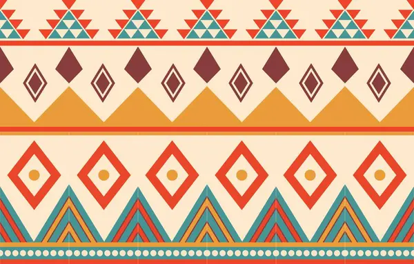 Aztek ve Navajo motiflerinin yer aldığı geometrik etnik Amerikan Yerli kabile desenleri kusursuz bir dekoratif doku oluşturur. Arkaplan, perde, halı, giysi, ambalaj için tasarım, Batik.