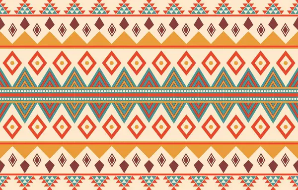 Aztek ve Navajo motiflerinin yer aldığı geometrik etnik Amerikan Yerli kabile desenleri kusursuz bir dekoratif doku oluşturur. Arkaplan, perde, halı, giysi, ambalaj için tasarım, Batik.