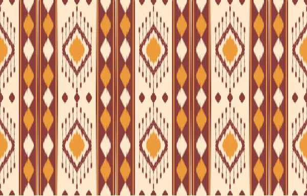 Geometrik etnik oryantal ikat kusursuz desenli renk doğulu. Aztek süsü izi. Arkaplan, perde, halı, duvar kağıdı, giysi, ambalaj, Batik, vektör illüstrasyonu için tasarım.