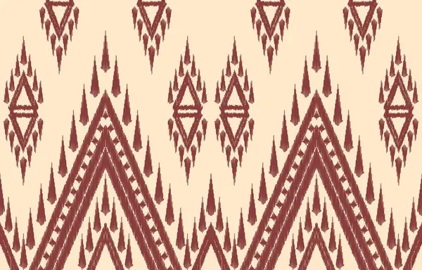 Geometrik etnik oryantal ikat kusursuz desenli renk doğulu. Aztek süsü izi. Arkaplan, perde, halı, duvar kağıdı, giysi, ambalaj, Batik, vektör illüstrasyonu için tasarım.