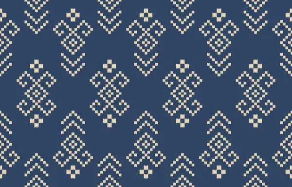 Geometrik etnik oryantal ikat kusursuz desenli renk doğulu. Aztek süsü izi. Arkaplan, perde, halı, duvar kağıdı, giysi, ambalaj, Batik, vektör illüstrasyonu için tasarım.