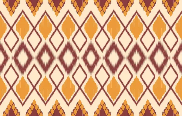 Geometrik etnik oryantal ikat kusursuz desenli renk doğulu. Aztek süsü izi. Arkaplan, perde, halı, duvar kağıdı, giysi, ambalaj, Batik, vektör illüstrasyonu için tasarım.