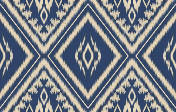 Geometrik etnik oryantal ikat kusursuz desenli renk doğulu. Aztek süsü izi. Arkaplan, perde, halı, duvar kağıdı, giysi, ambalaj, Batik, vektör illüstrasyonu için tasarım.