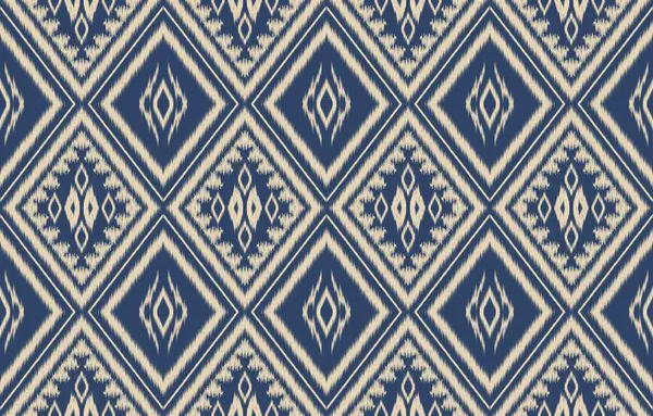 Geometrik etnik oryantal ikat kusursuz desenli renk doğulu. Aztek süsü izi. Arkaplan, perde, halı, duvar kağıdı, giysi, ambalaj, Batik, vektör illüstrasyonu için tasarım.