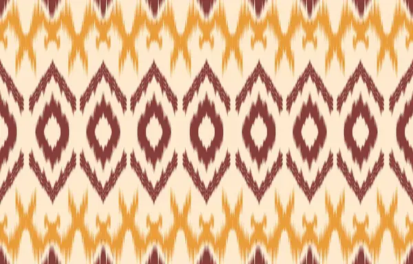 Geometrik etnik oryantal ikat kusursuz desenli renk doğulu. Aztek süsü izi. Arkaplan, perde, halı, duvar kağıdı, giysi, ambalaj, Batik, vektör illüstrasyonu için tasarım.