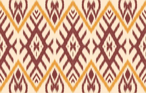 Geometrik etnik oryantal ikat kusursuz desenli renk doğulu. Aztek süsü izi. Arkaplan, perde, halı, duvar kağıdı, giysi, ambalaj, Batik, vektör illüstrasyonu için tasarım.