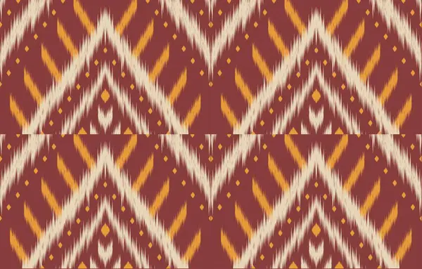 Geometrik etnik oryantal ikat kusursuz desenli renk doğulu. Aztek süsü izi. Arkaplan, perde, halı, duvar kağıdı, giysi, ambalaj, Batik, vektör illüstrasyonu için tasarım.