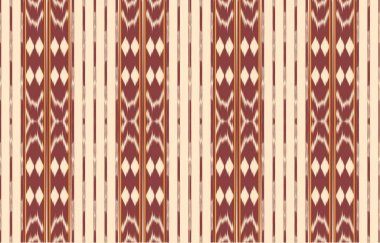 Geometrik etnik oryantal ikat kusursuz desenli renk doğulu. Aztek süsü izi. Arkaplan, perde, halı, duvar kağıdı, giysi, ambalaj, Batik, vektör illüstrasyonu için tasarım.