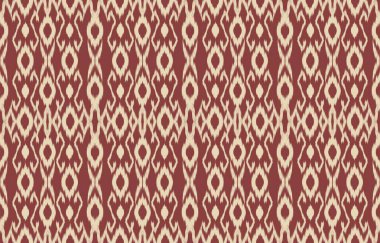 Geometrik etnik oryantal ikat kusursuz desenli renk doğulu. Aztek süsü izi. Arkaplan, perde, halı, duvar kağıdı, giysi, ambalaj, Batik, vektör illüstrasyonu için tasarım.