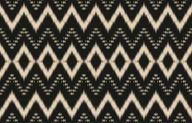 Geometrik etnik oryantal ikat kusursuz desenli renk doğulu. Aztek süsü izi. Arkaplan, perde, halı, duvar kağıdı, giysi, ambalaj, Batik, vektör illüstrasyonu için tasarım.
