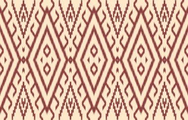 Geometrik etnik oryantal ikat kusursuz desenli renk doğulu. Aztek süsü izi. Arkaplan, perde, halı, duvar kağıdı, giysi, ambalaj, Batik, vektör illüstrasyonu için tasarım.