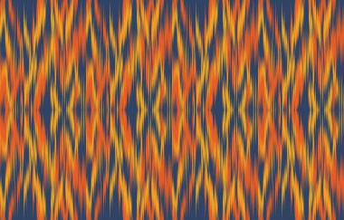 Geometrik etnik oryantal ikat kusursuz desenli renk doğulu. Aztek süsü izi. Arkaplan, perde, halı, duvar kağıdı, giysi, ambalaj, Batik, vektör illüstrasyonu için tasarım.