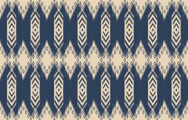 Geometrik etnik oryantal ikat kusursuz desenli renk doğulu. Aztek süsü izi. Arkaplan, perde, halı, duvar kağıdı, giysi, ambalaj, Batik, vektör illüstrasyonu için tasarım.