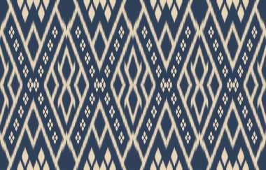 Geometrik etnik oryantal ikat kusursuz desenli renk doğulu. Aztek süsü izi. Arkaplan, perde, halı, duvar kağıdı, giysi, ambalaj, Batik, vektör illüstrasyonu için tasarım.