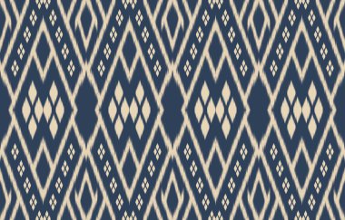 Geometrik etnik oryantal ikat kusursuz desenli renk doğulu. Aztek süsü izi. Arkaplan, perde, halı, duvar kağıdı, giysi, ambalaj, Batik, vektör illüstrasyonu için tasarım.