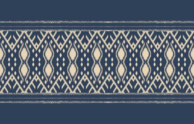 Geometrik etnik oryantal ikat kusursuz desenli renk doğulu. Aztek süsü izi. Arkaplan, perde, halı, duvar kağıdı, giysi, ambalaj, Batik, vektör illüstrasyonu için tasarım.
