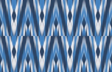 Geometrik etnik oryantal ikat kusursuz desenli renk doğulu. Aztek süsü izi. Arkaplan, perde, halı, duvar kağıdı, giysi, ambalaj, Batik, vektör illüstrasyonu için tasarım.