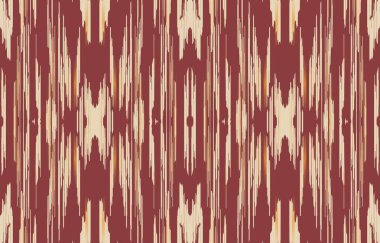 Geometrik etnik oryantal ikat kusursuz desenli renk doğulu. Aztek süsü izi. Arkaplan, perde, halı, duvar kağıdı, giysi, ambalaj, Batik, vektör illüstrasyonu için tasarım.