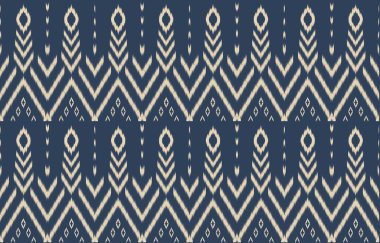 Geometrik etnik oryantal ikat kusursuz desenli renk doğulu. Aztek süsü izi. Arkaplan, perde, halı, duvar kağıdı, giysi, ambalaj, Batik, vektör illüstrasyonu için tasarım.