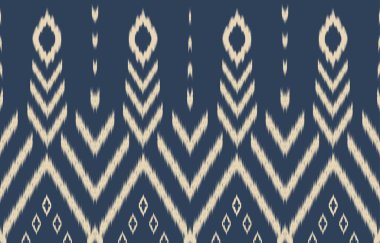 Geometrik etnik oryantal ikat kusursuz desenli renk doğulu. Aztek süsü izi. Arkaplan, perde, halı, duvar kağıdı, giysi, ambalaj, Batik, vektör illüstrasyonu için tasarım.