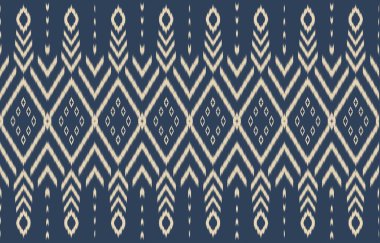 Geometrik etnik oryantal ikat kusursuz desenli renk doğulu. Aztek süsü izi. Arkaplan, perde, halı, duvar kağıdı, giysi, ambalaj, Batik, vektör illüstrasyonu için tasarım.