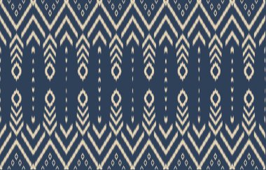 Geometrik etnik oryantal ikat kusursuz desenli renk doğulu. Aztek süsü izi. Arkaplan, perde, halı, duvar kağıdı, giysi, ambalaj, Batik, vektör illüstrasyonu için tasarım.