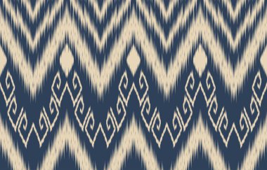 Geometrik etnik oryantal ikat kusursuz desenli renk doğulu. Aztek süsü izi. Arkaplan, perde, halı, duvar kağıdı, giysi, ambalaj, Batik, vektör illüstrasyonu için tasarım.