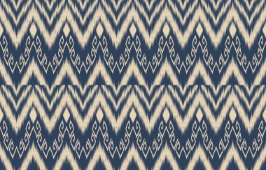Geometrik etnik oryantal ikat kusursuz desenli renk doğulu. Aztek süsü izi. Arkaplan, perde, halı, duvar kağıdı, giysi, ambalaj, Batik, vektör illüstrasyonu için tasarım.