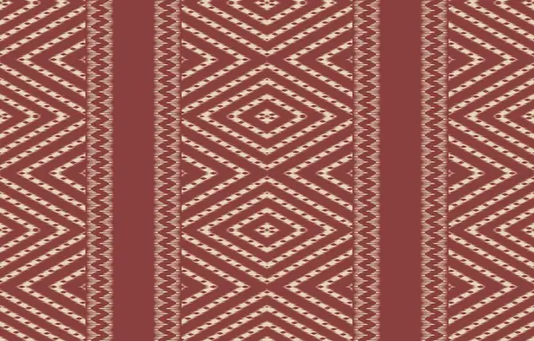 Geometrik etnik oryantal ikat kusursuz desenli renk doğulu. Aztek süsü izi. Arkaplan, perde, halı, duvar kağıdı, giysi, ambalaj, Batik, vektör illüstrasyonu için tasarım.