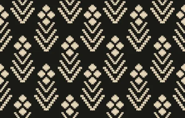 Geometrik etnik oryantal ikat kusursuz desenli renk doğulu. Aztek süsü izi. Arkaplan, perde, halı, duvar kağıdı, giysi, ambalaj, Batik, vektör illüstrasyonu için tasarım.