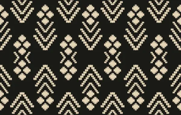 Geometrik etnik oryantal ikat kusursuz desenli renk doğulu. Aztek süsü izi. Arkaplan, perde, halı, duvar kağıdı, giysi, ambalaj, Batik, vektör illüstrasyonu için tasarım.