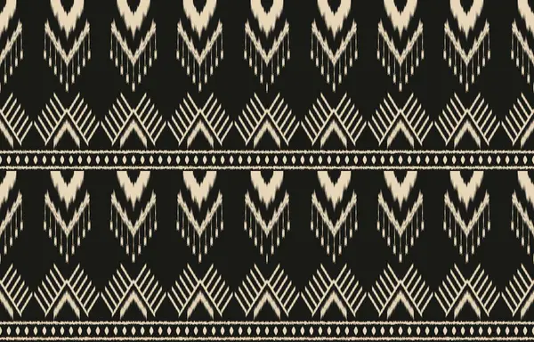 Geometrik etnik oryantal ikat kusursuz desenli renk doğulu. Aztek süsü izi. Arkaplan, perde, halı, duvar kağıdı, giysi, ambalaj, Batik, vektör illüstrasyonu için tasarım.