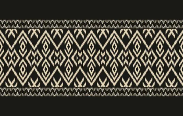 Geometrik etnik oryantal ikat kusursuz desenli renk doğulu. Aztek süsü izi. Arkaplan, perde, halı, duvar kağıdı, giysi, ambalaj, Batik, vektör illüstrasyonu için tasarım.
