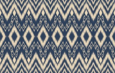 Geometrik etnik oryantal ikat kusursuz desenli renk doğulu. Aztek süsü izi. Arkaplan, perde, halı, duvar kağıdı, giysi, ambalaj, Batik, vektör illüstrasyonu için tasarım.