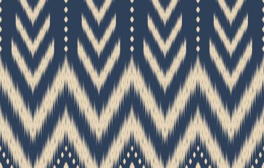 Geometrik etnik oryantal ikat kusursuz desenli renk doğulu. Aztek süsü izi. Arkaplan, perde, halı, duvar kağıdı, giysi, ambalaj, Batik, vektör illüstrasyonu için tasarım.